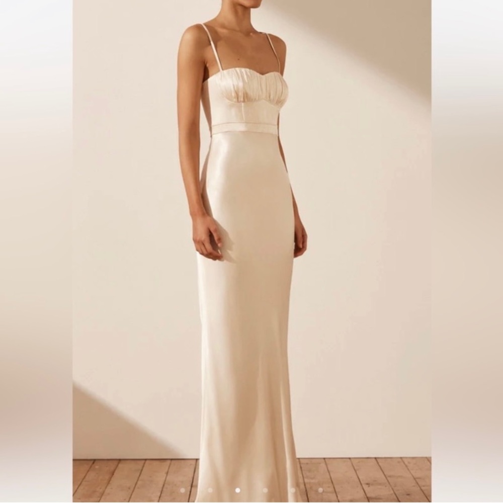 shona joy la lune bustier wedding dress